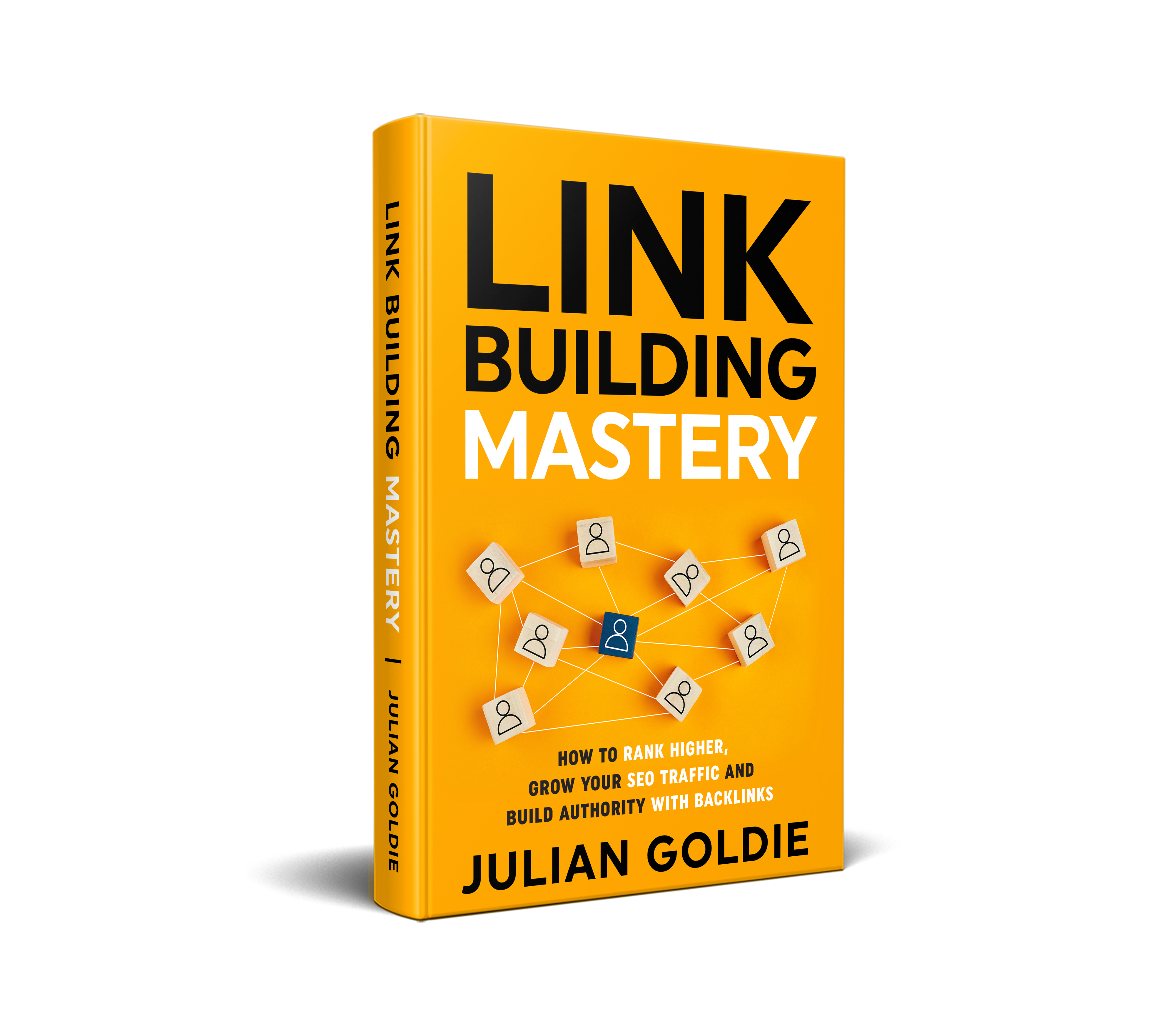 Link Building Mastery book cover by Julian Goldie
